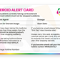 Immunotherapy Steroid Alert Card