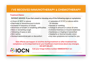 Received Immunotherapy & Chemotherapy Card